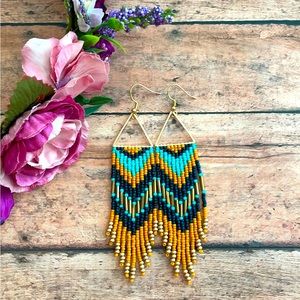 Western beaded earring